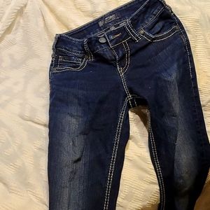 Womens silver jeans